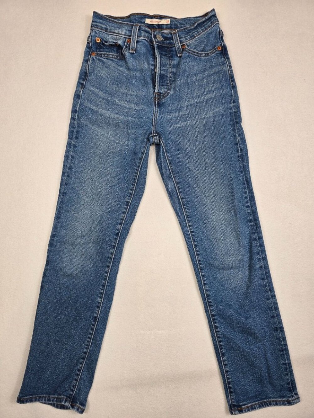 Classic Women's Blue High-Rise Straight Jeans